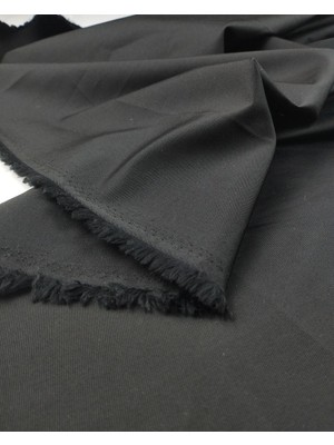 Kumaş Parça Siyah Pamuk Sentetik Dokuma (En 150 cm x Boy 110 Cm)
