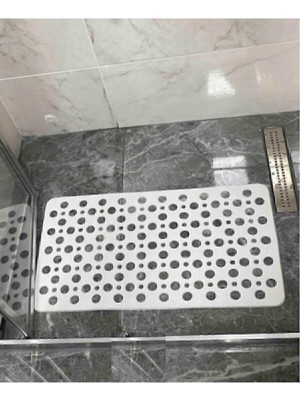 2 Adet Vantuzlu Banyo Duş Kaydırmazı Beyaz Renk A-141