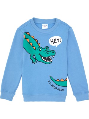 U.s. Polo Assn. Erkek Çocuk Açık Mavi Sweatshirt 50316536-VR003