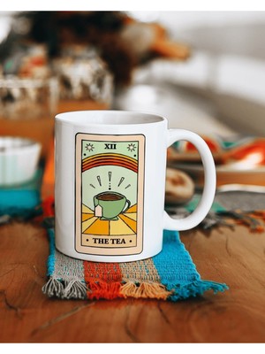 Tarot Kartı Tea Baskılı Kupa Bardak