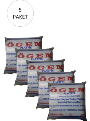 Neonova Bakkaliye Naylon Torba Yarımlık 14X27 cm 1 kg 5 Paket (Takriben 1,800 Adet)
