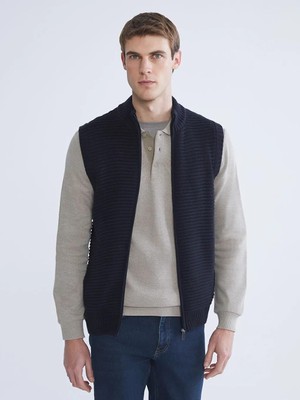 LC Waikiki Standart Kalıp Dik Yaka Erkek Triko Yelek  (W5)