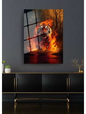 Glitglass Cam Tablo - Vahşi Doğanın Çarpıcı Güzelliği