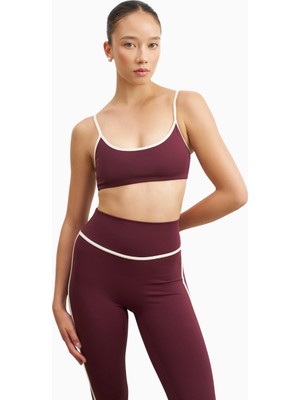 Because Of Alice Base Contrast Trim Cami Bra Destekleyici Spor Sütyeni