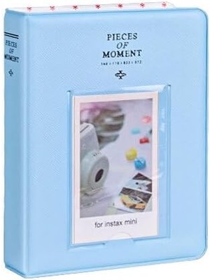 Moment Polakart Fotoğraf Albümü - 65 Kapasite - 6x9 Ebat (Mavi)