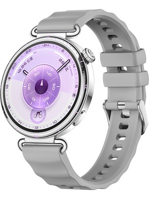 Redmud Teknoloji Huawei Watch Gt 6 41 mm ile (18 Mm) Uyumlu Dalgalı Orijinal Tasarım Yumuşak Silikon Kordon