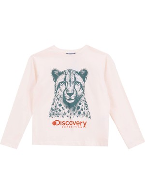 Discovery Expedition Düz Krem Erkek Çocuk T-Shirt D5WB-TST3073