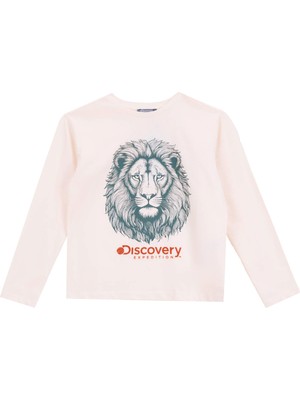 Discovery Expedition Düz Krem Erkek Çocuk T-Shirt D5WM-TST3103