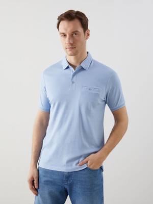 Lc Waikiki Yeni Sezon Polo Yaka Merserize Görünümlü Erkek Tişört