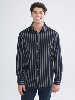 Lc Waikiki Yeni Sezon Regular Fit Uzun Kollu Çizgili Erkek Gömlek