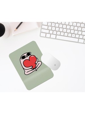 Hediye Labs Kalp Baskılı Mouse Pad