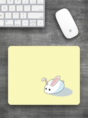 Hediye Labs Tavşan Baskılı Dikdörtgen Mouse Pad Bskbzr