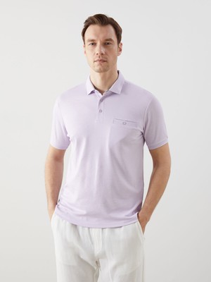 Lc Waikiki Yeni Sezon Polo Yaka Merserize Görünümlü Erkek Tişört