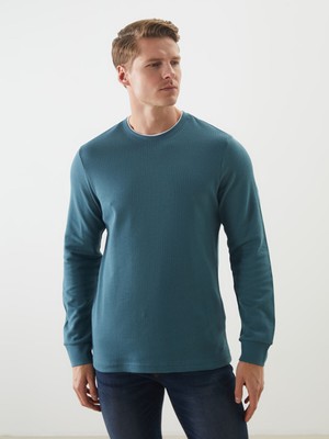 Lc Waikiki Yeni Sezon Bisiklet Yaka Uzun Kollu Erkek Sweatshirt