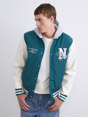 Lc Waikiki Yeni Sezon Standart Kalıp Kolej Yaka Erkek Bomber Mont