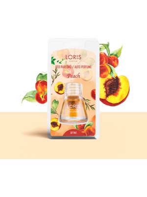 Loris Şeftali Oto Kokusu 10 ml Dekoratif Araç Parfümü Ferahlatıcı Etki