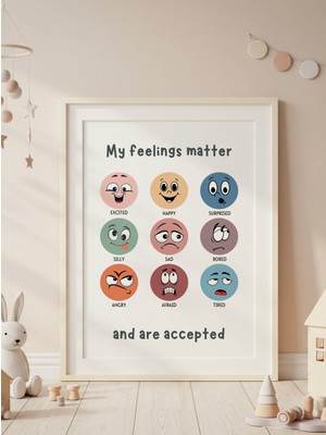 Fuart.Co My Feelings Matter Dijital Baskı Poster V4 (Çerçevesiz) AFFU