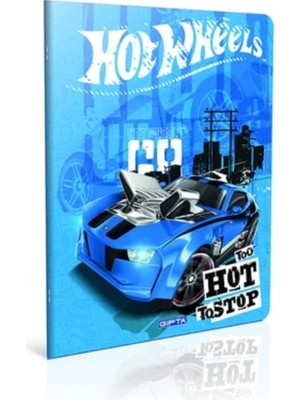 Gıpta Hot Wheels Arabalı A4 40 Yaprak Kareli Dikişli Defter