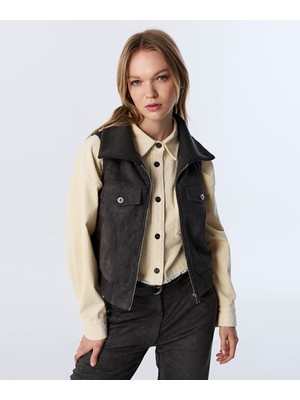 Twist SÜET GÖRÜNÜMLÜ YELEK TW6250007028036