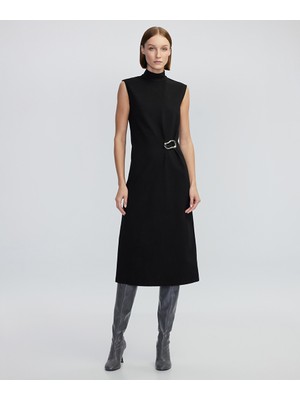 İpekyol Amorf metal aksesuarlı elbise IW6240002481001