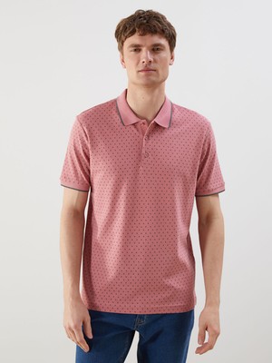 Lc Waikiki Yeni Sezon Polo Yaka Kısa Kollu Desenli Pike Erkek Tişört