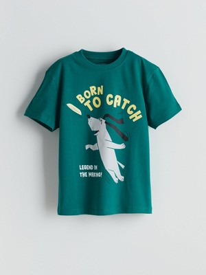 Lc Waikiki Yeni Sezon Bisiklet Yaka Pamuklu Erkek Çocuk Tişört