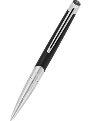 S.t. Dupont Siyah-Gümüş Tükenmez Kalem 405706