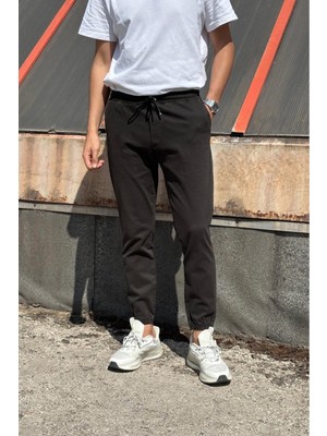 İnpool Erkek, Bel ve Paça Lastikli, Hi-Quality, Gabardin Dokuma, Pamuklu, Jogger Pantolon 270-2