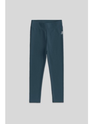 Tommy Life Orman Yeşili Yüksek Bel Dar Paça Kız Çocuk Tayt  - 75047