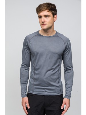 Od Sportswear All-Season %100 Merino Uzun Kollu T-Shirt 135 gr - Gri