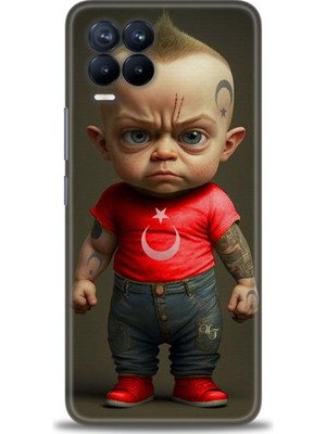 Realme 8 Kılıf Hd Baskılı Kılıf + Seramik Tam Kaplayan Ekran Koruyucu 244