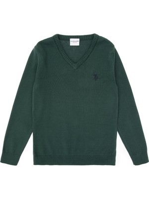U.s. Polo Assn. Erkek Çocuk Yeşil Kazak /triko 50315611-VR054