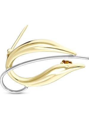 Koçak 14 Ayar Trend Tasarım Altın Yaka Iğnesi