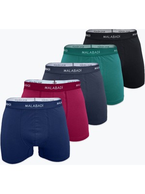 Malabadi Erkek Karışık Renk 5 Li Pamuk Elastan Boxer 5M075