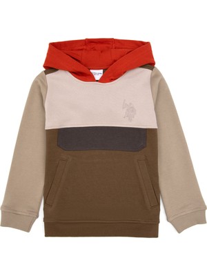 U.s. Polo Assn. Erkek Çocuk Haki Sweatshirt 50293635-VR027