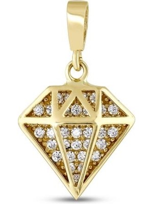 Koçak 14 Ayar Diamond Tasarım Altın Kolye Ucu
