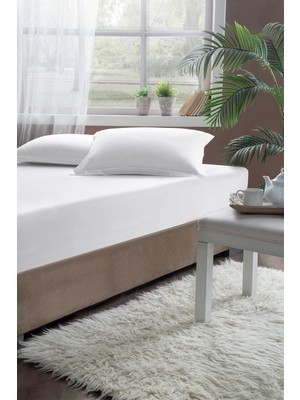 Pierre Cardin Pamuk Lastikli Çarşaf 120X200 Beyaz