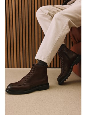 Ziya, Erkek Hakiki Deri Bot 1531043Z4048 Kahve