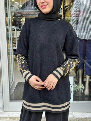 Missemramiss 5009 Rovıque Nakış Detaylı Angora Tunik