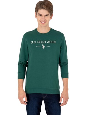U.S. Polo Assn. Erkek Koyu Yeşil Sweatshirt