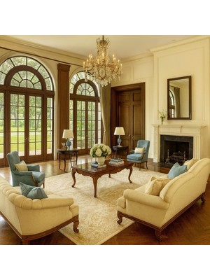 Agkhome Agkhome Elsa Ottoman Gold 712 Parça Halı 167X235 cm