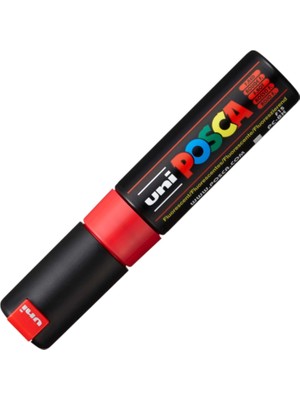 Uni-Ball Uniball Posca ( 8.0 ) Su Bazlı Poster Markörü (F) Florasan Kırmızı