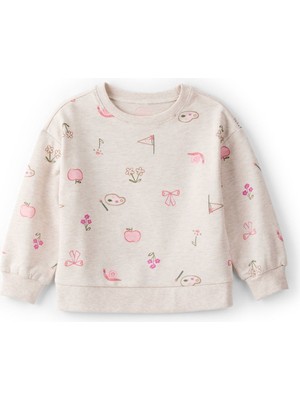 Carter's Kız Çocuk Ekru Sweatshirt