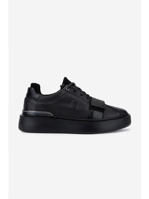 Valmenti Erkek Hakiki Deri Siyah Sneakers & Spor Ayakkabı 352 23106 Erk Ayk SK25-26 Siyah Bnckl