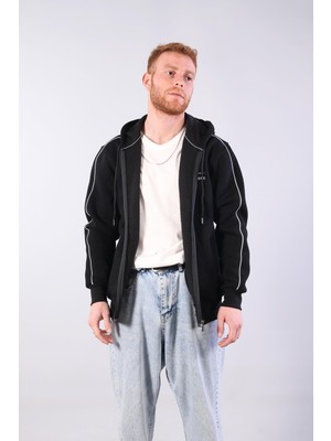 Mckanzie 8625 Overdose Nakışlı Fermuarlı Kapşonlu Sweat