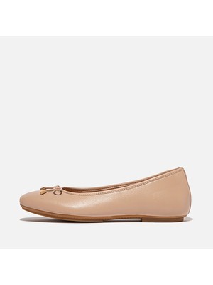 Kadın Babet HX8-288/A69/B41  Fitflop Delıcato Bow Soft Leather Ballet Flats