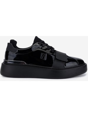 Valmenti Erkek Hakiki Deri Siyah Rugan Sneakers & Spor Ayakkabı 352 23106 Erk Ayk SK25-26 Sıyah Rgn