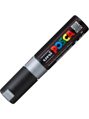 Uni-Ball Uniball Posca ( 8.0 ) Su Bazlı Poster Markörü Gümüş