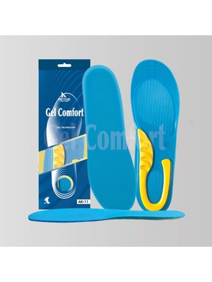 Gel Comfort GC12 | Yumuşak Jel, İş Ayakkabıları ve Botlar İçin Rahat Ortopedik Destekli Konfor İç Tabanlık
