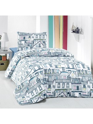 Cotton Collection Ranforce Tek Kişilik Nevresim Takımı City